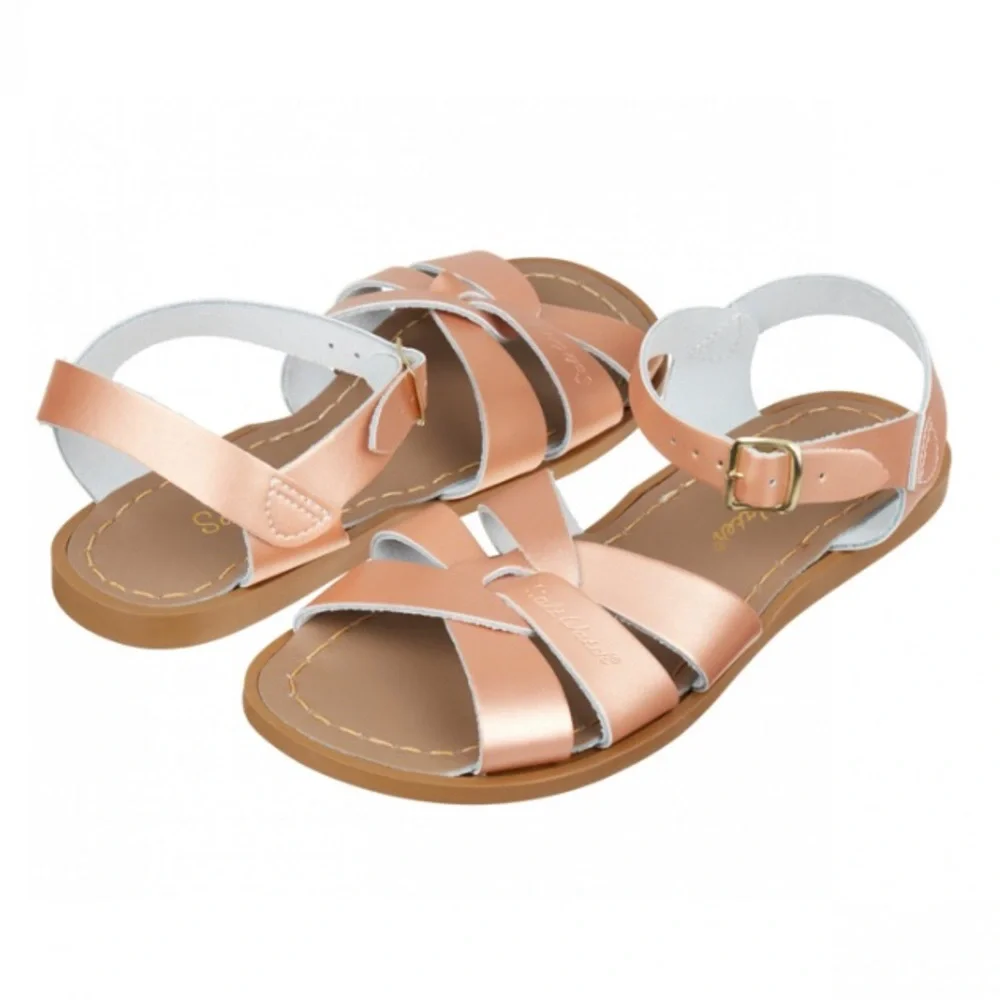 SOLD! Rose Gold Saltwater Sandals - Picture 2 of 11